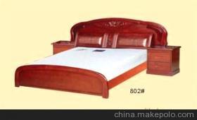 【奇美家具 卧室精品双人床802# 实木床系列 厂家直销】价格,厂家,图片,床类,东山康顺家具加工厂-